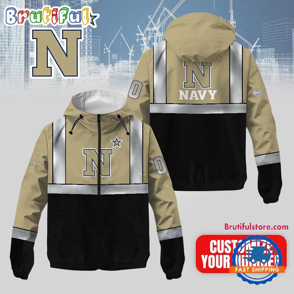 Navy Midshipmen NCAA Safety Windbreaker Jacket