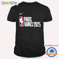 NBA Paris 2025 Logo T Shirt