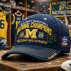 NCAA Men’s Basketball 2026 National Champions Michigan Wolverines Final Four Cap