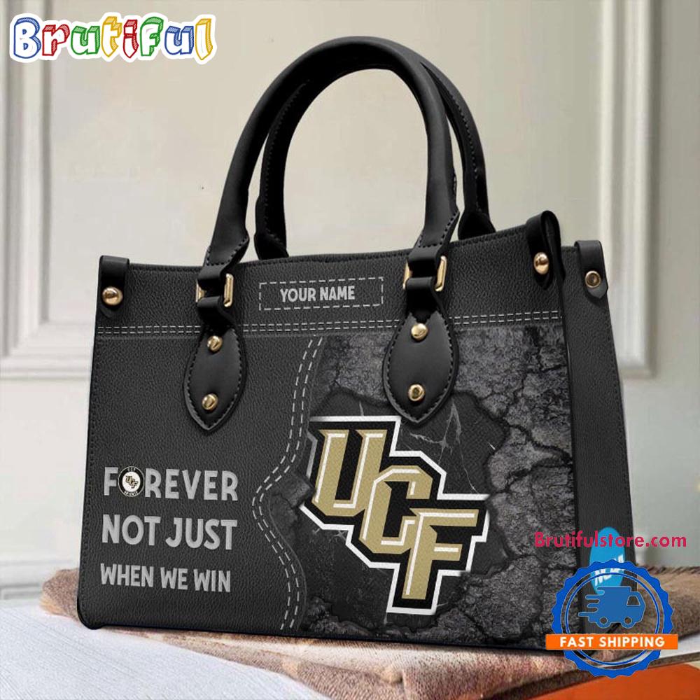 NCAA UCF Knights Forever Not Just When We Win Leather Hand Bag