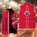 NCAA Washington Wizards Sport Team Personalized Sleeveless Down Puffer Jacket
