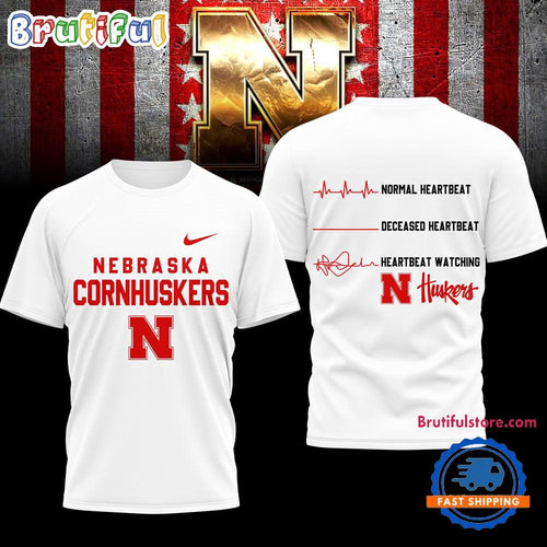 Nebraska Cornhuskers NCAA Heartbeat Unisex 3D Shirt