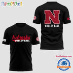 Nebraska Cornhuskers Volleyball 2025 Champions Black T Shirt