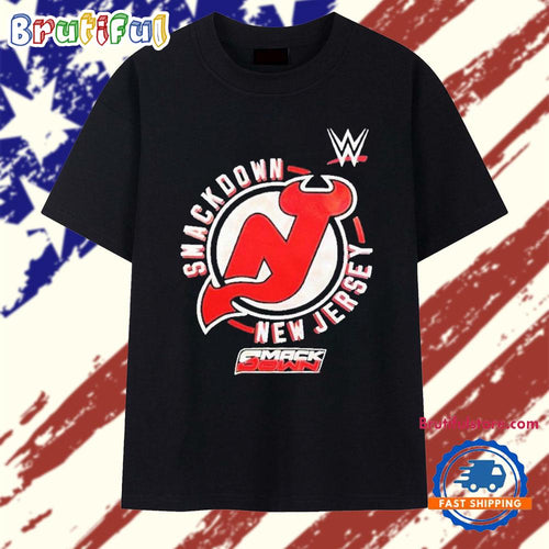 New Jersey Devils X Wwe Smackdown 2025 T Shirt