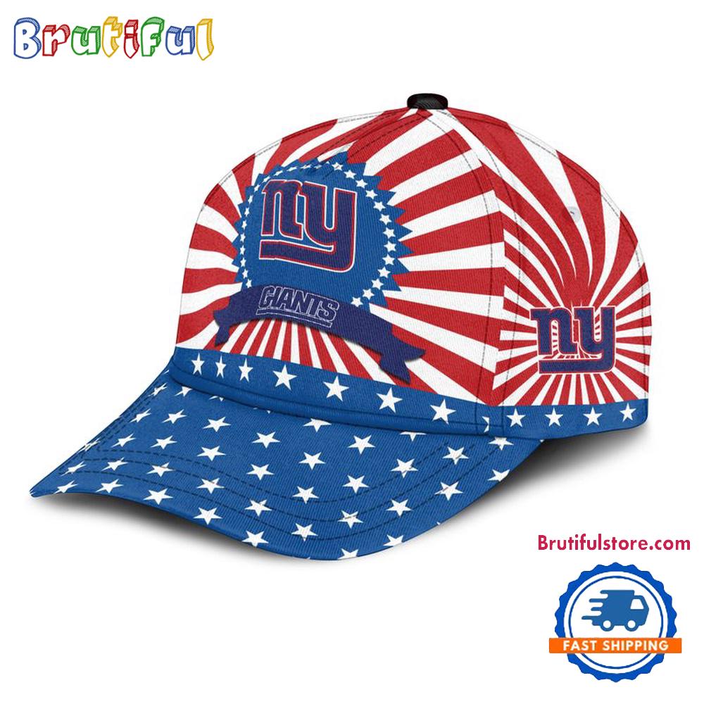 New York Giants American Flag Pattern Independence Day Baseball Cap