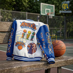 New York Knicks 2026 NBA Finals Champions Baseball Jacket
