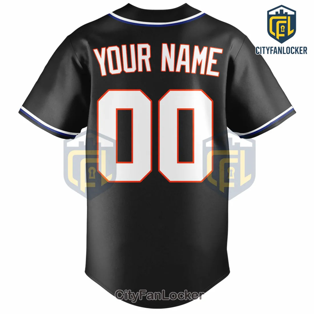 New York Mets Black Custom MLB Baseball Jersey