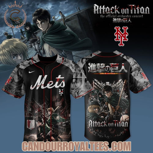 New York Mets x Attack on Titan 2026 Jersey