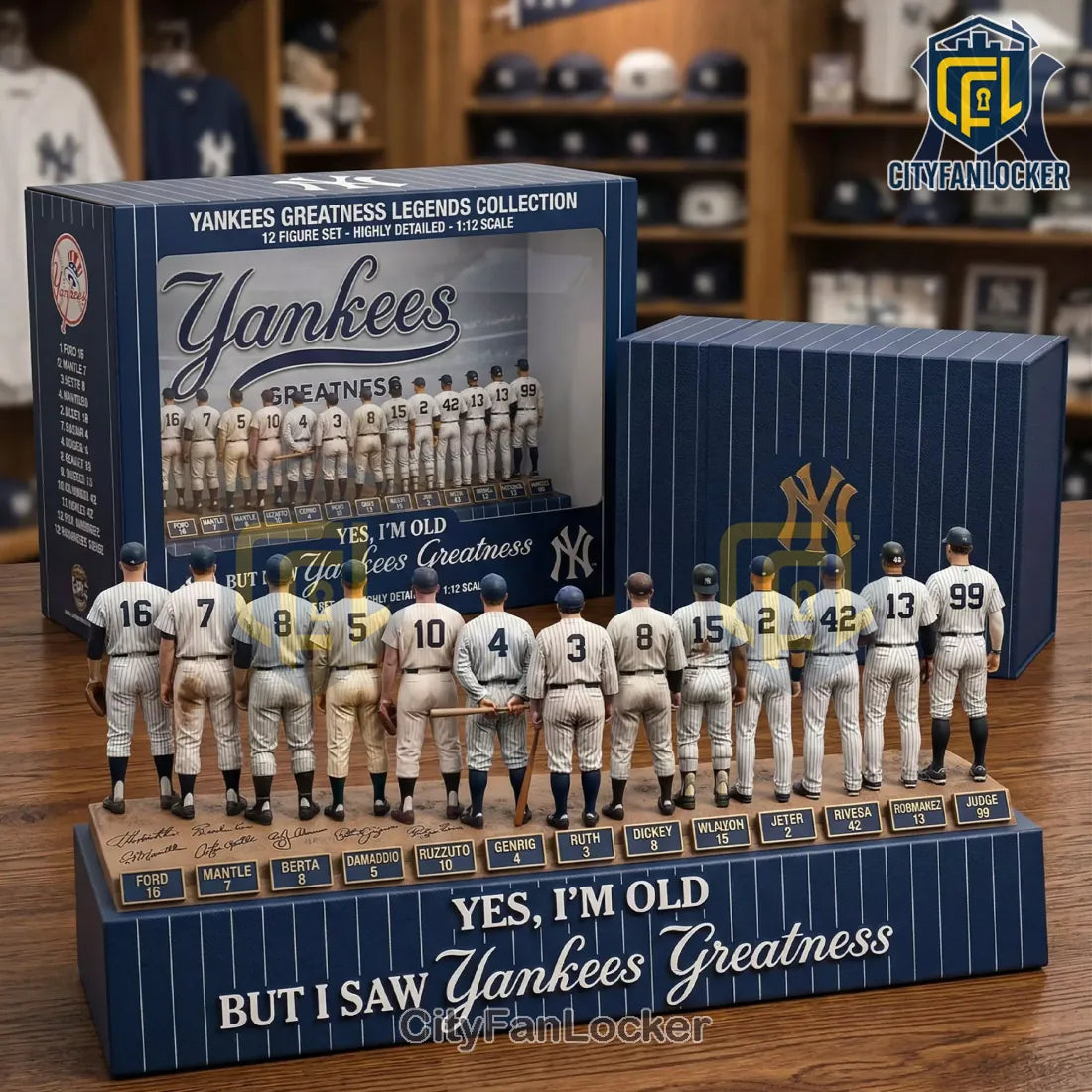 New York Yankees Greatness Legends Commemorative Figure Set