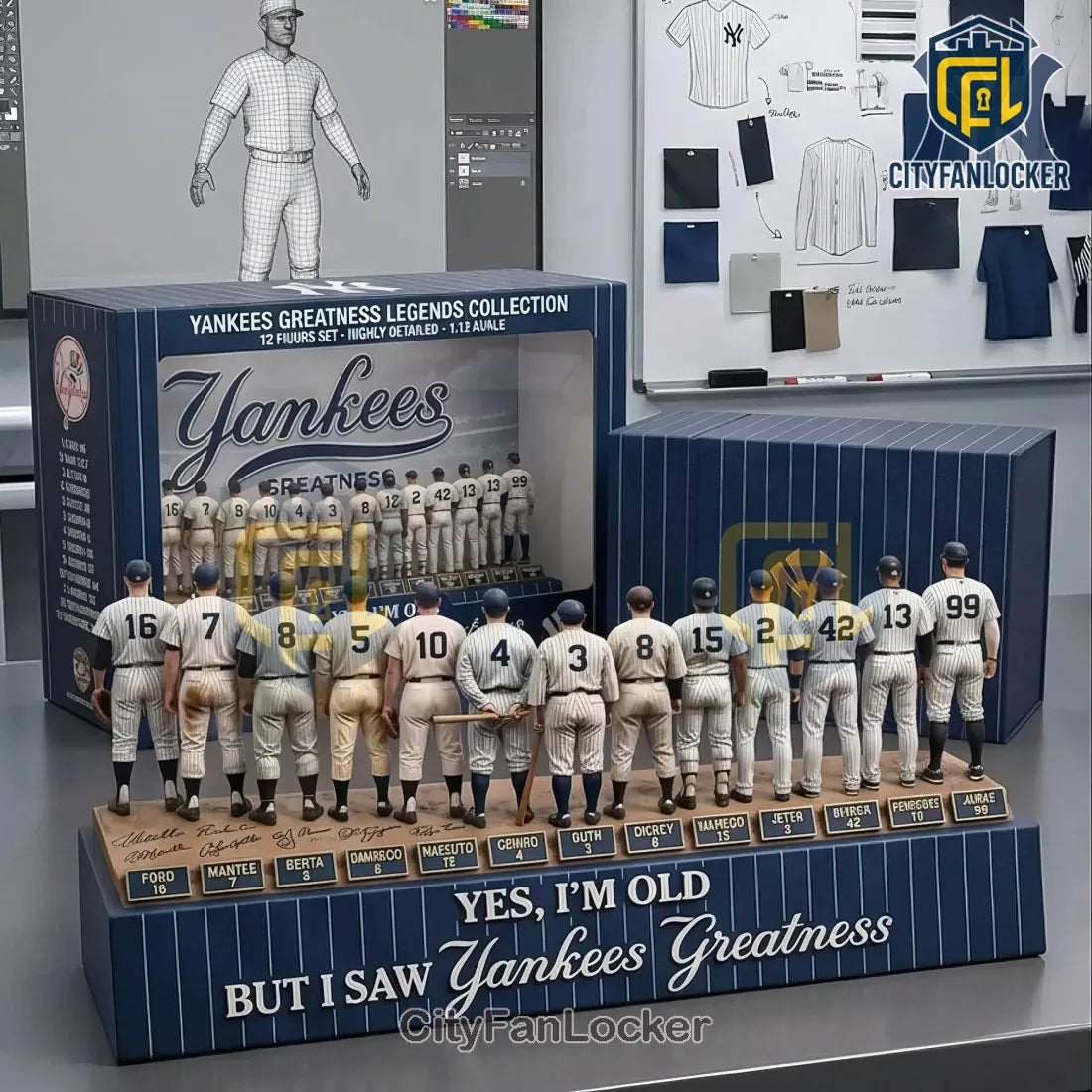 New York Yankees Greatness Legends Commemorative Figure Set
