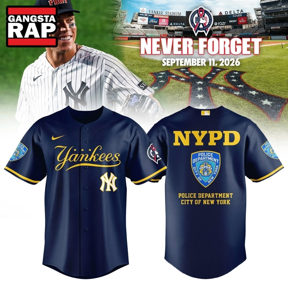 New York Yankees Never Forget FDNY 2026 Baseball Jersey