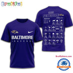 NFL Baltimore Ravens 2025 SCHEDULE Unisex 3D Shirt
