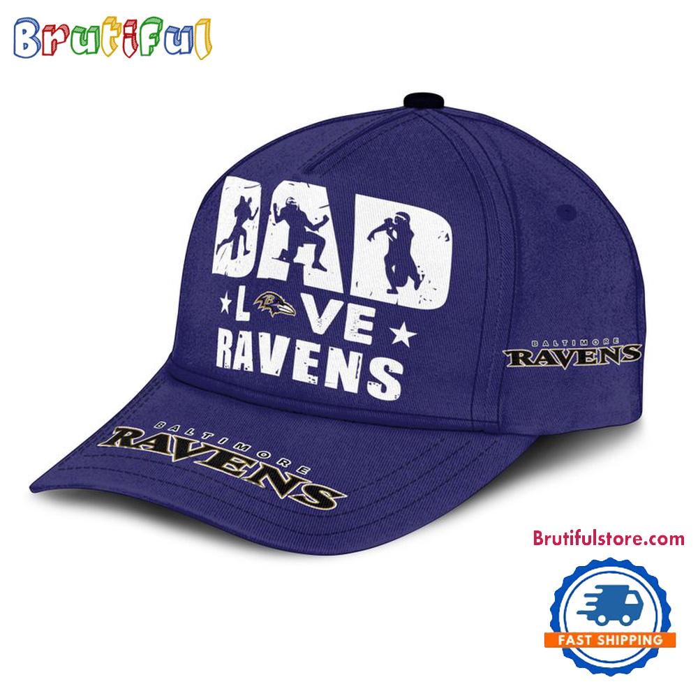 NFL Baltimore Ravens Dad Love Best Father’s Day Baseball Cap