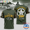 NFL Baltimore Ravens US Army 250th Birthday Celebration 3D Shirt