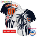 NFL Chicago Bears Palm Trees Pattern Summer Personalized Baseball Jersey