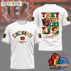 NFL Cincinnati Bengals 2025 Juneteenth Freedom Day 3D Shirt