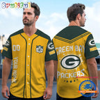 NFL Green Bay Packers Personalized Baseball Jersey