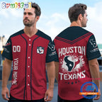 NFL Houston Texans Personalized Baseball Jersey
