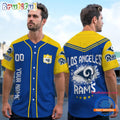 NFL Los Angeles Rams Personalized Baseball Jersey