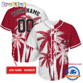 NFL Tampa Bay Buccaneers Palm Trees Pattern Summer Personalized Baseball Jersey