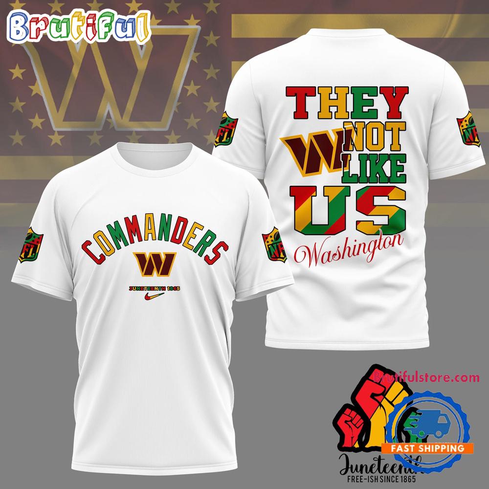 NFL Washington Commanders 2025 Juneteenth Freedom Day 3D Shirt