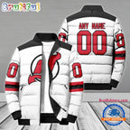 NHL New Jersey Devils Hockey Team Personalized Away New Puffer Jacket