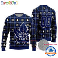 NHL Toronto Maple Leafs Personalized Snow Tree Ugly Christmas Sweater