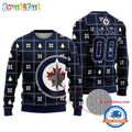 NHL Winnipeg Jets Personalized Snow Tree Ugly Christmas Sweater
