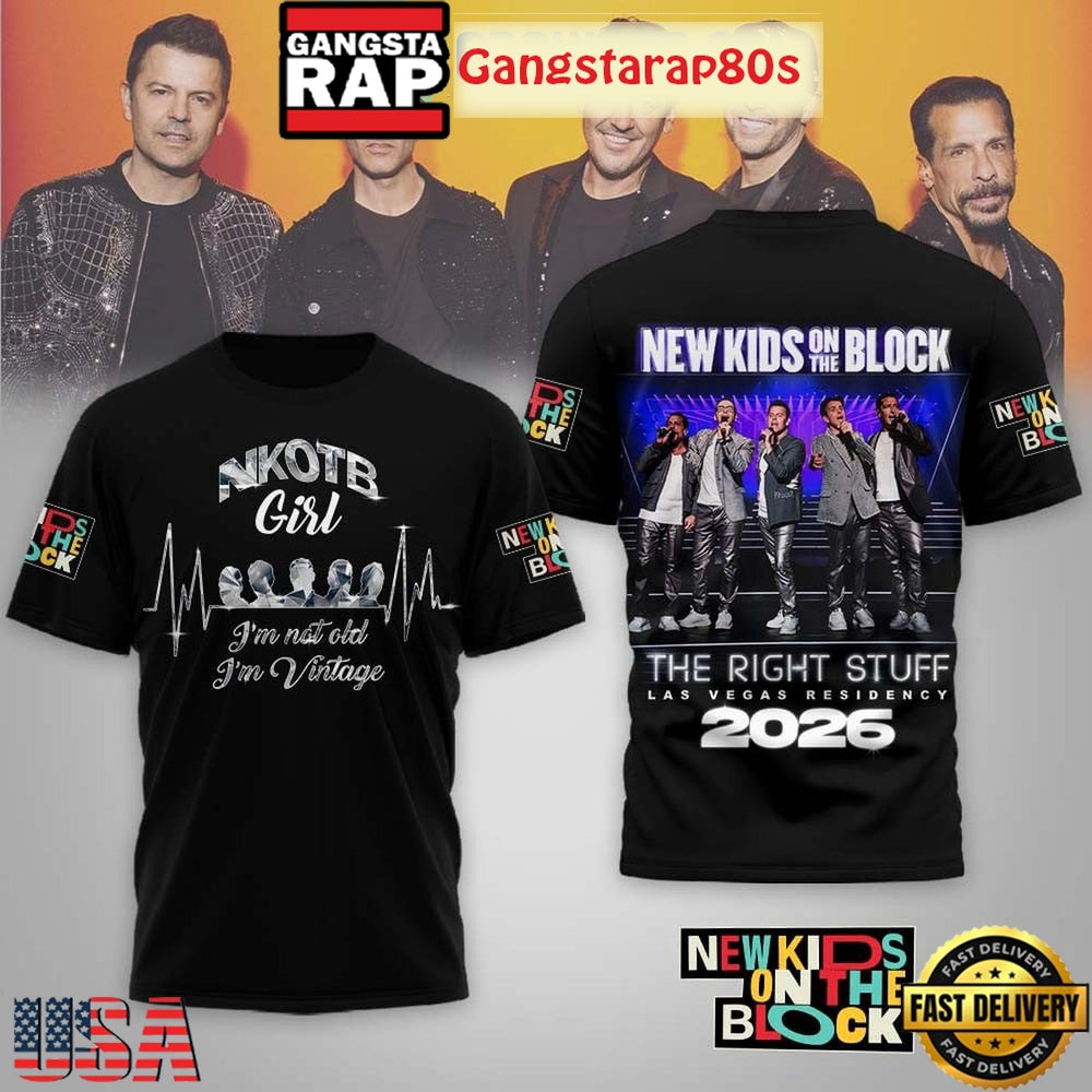 NKOTB The Right Stuff 2026 Tour TShirt