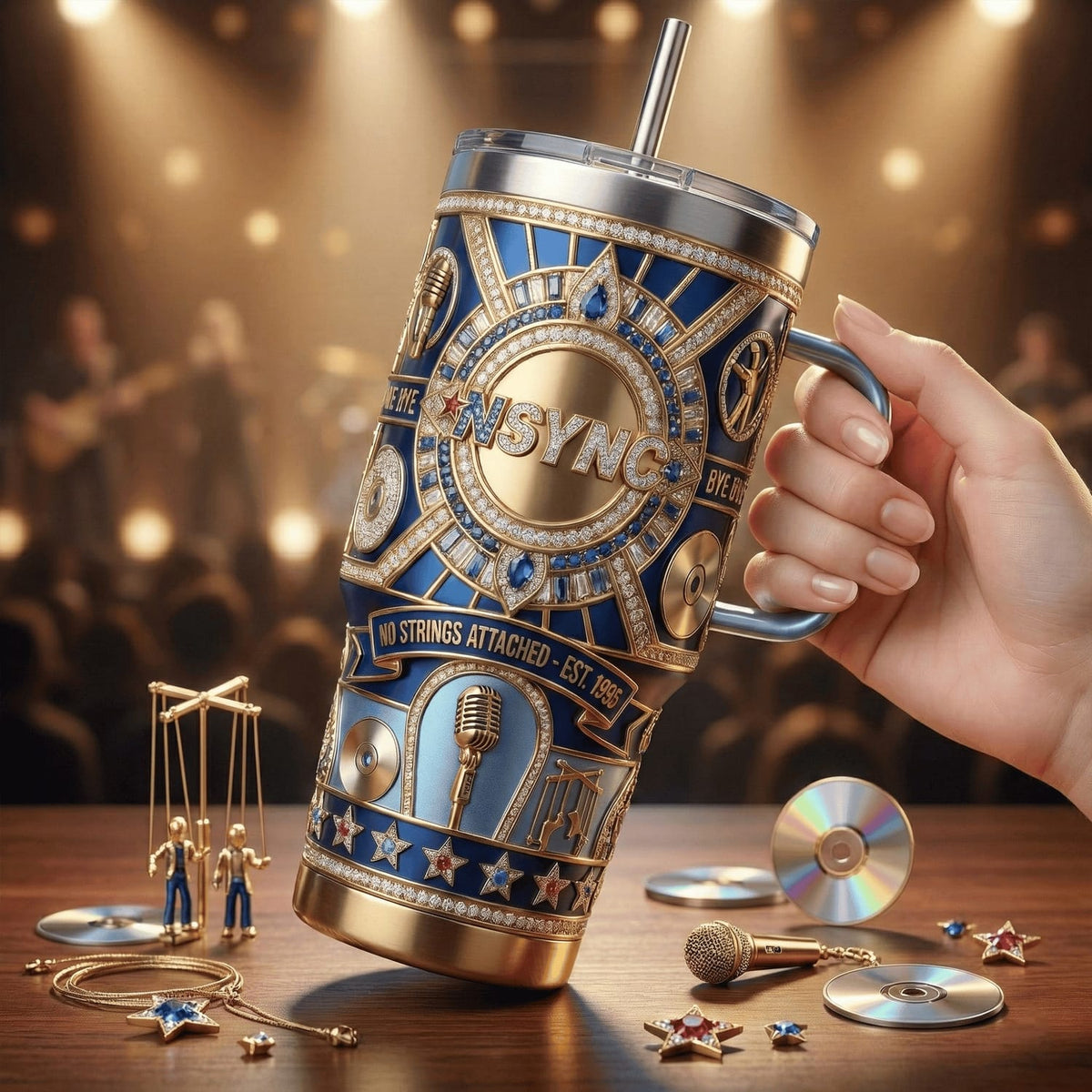 NSYNC No Strings Attached Est 1995 YETI Tumbler
