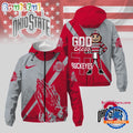 Ohio State Buckeyes 2025 NCAA God Bless My Team Windbreaker Jacket