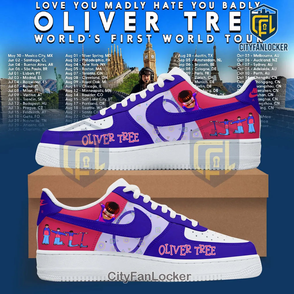 Oliver Tree Love You Madly Hate You Badly World Tour Air Force 1