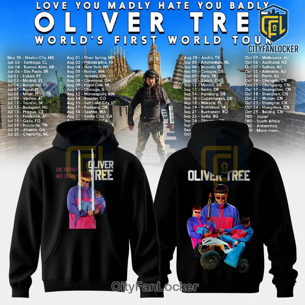 Oliver Tree Official World Tour Black Edition Hoodie