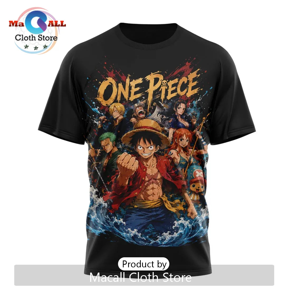One Piece Luffy Monkey D King of Pirates Anime Series T-Shirt