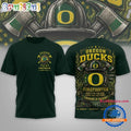 Oregon Ducks 2026 NCAA Firefighter Built for the Fire 3D Shirt