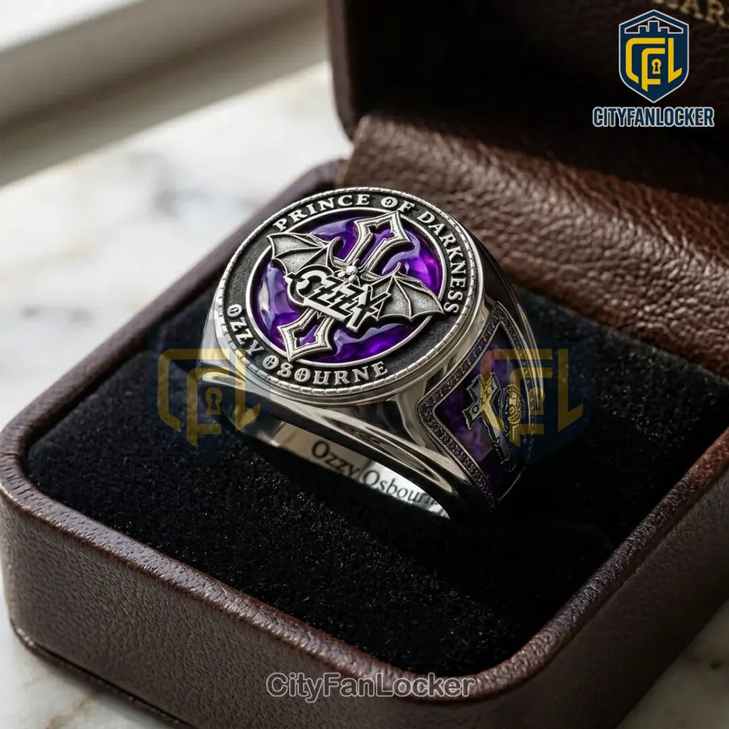 Ozzy Osbourne 3D Engraved Ring 2026