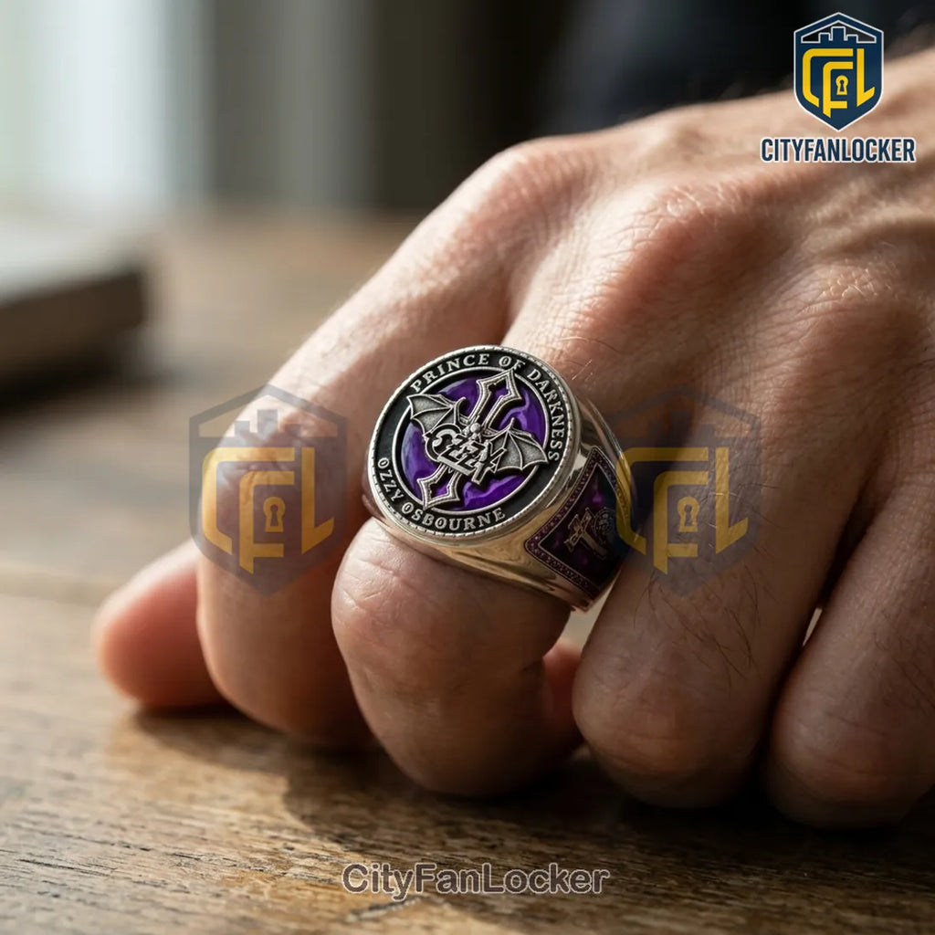 Ozzy Osbourne 3D Engraved Ring 2026