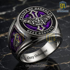 Ozzy Osbourne 3D Engraved Ring 2026