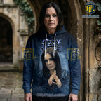 Ozzy Osbourne Best Memories Never Fade Dark Blue Hoodie