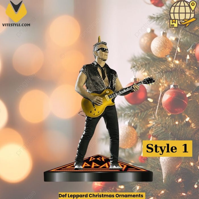 Def Leppard Christmas Ornaments
