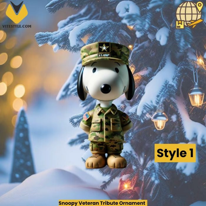 Snoopy Veteran Tribute Ornament