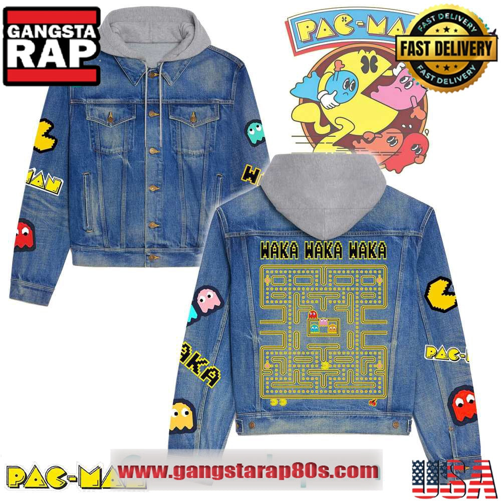 PACMAN Hooded Limited Edition Denim Jacket