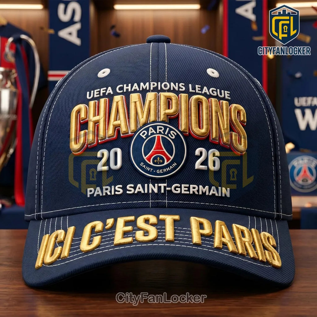 Paris Saint-Germain 2026 UEFA Champions League Baseball Cap