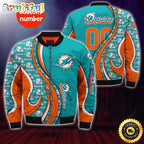 Personalized NFL Miami Dolphins Bomber Jacket Urban Bomber Fashion
