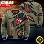 Personalized NFL San Francisco 49ers Bomber Jacket Iconic Bomber Look