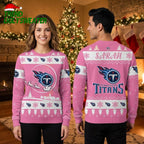 Personalized Tennessee Titans Snowflake Custom Name Ugly Christmas Sweater