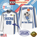 Philadelphia 76ers Premium NBA Magic Drip Long Jersey Shirt