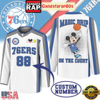 Philadelphia 76ers Premium NBA Magic Drip Long Jersey Shirt