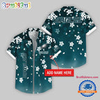 Philadelphia Eagles Five-petaled Flower Pattern Hawaii Shirt