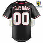Philadelphia Phillies Custom Black Personalized Baseball Jersey